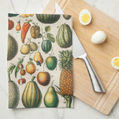 Fruit plantaardige botanische wetenschappelijke il theedoek (Quarter Fold)