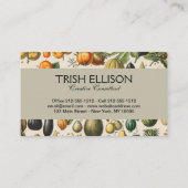 Fruit plantaardige botanische wetenschappelijke il visitekaartje (Achterkant)