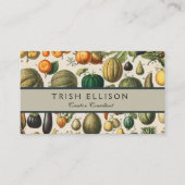 Fruit plantaardige botanische wetenschappelijke il visitekaartje (Voorkant)