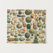 Fruit plantaardige botanische wetenschappelijke il wandkleed (Voorkant (horizontaal))