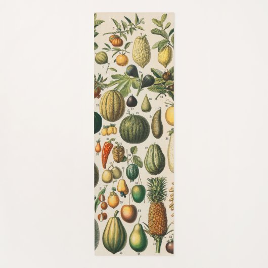 Fruit plantaardige botanische wetenschappelijke il yogamat (Voorkant)