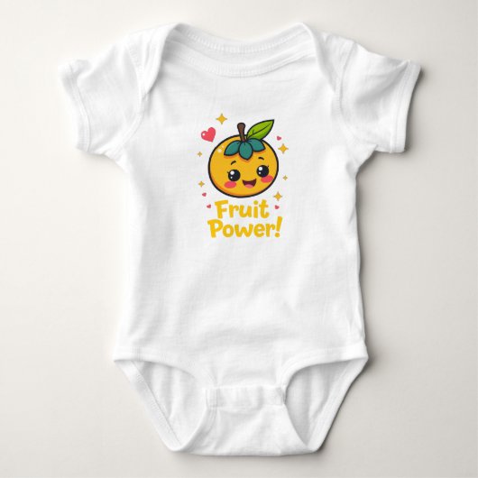 "Fruit Power" desing Baby Romper (Voorkant)
