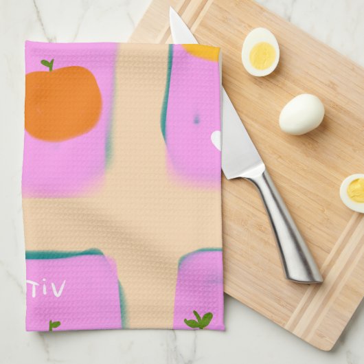 fruit print kitchen towel  theedoek (Quarter Fold)