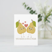 Fruit Pun: We maken een mooie peer Briefkaart (Staand voorkant)