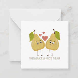 Fruit Pun: We vormen een leuk paar Notitiekaartje