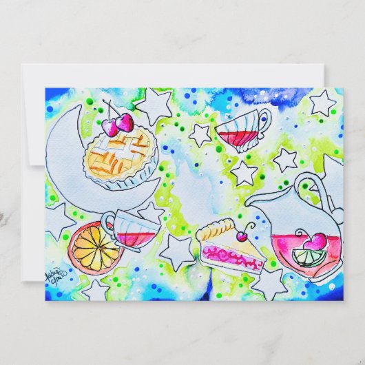 Fruit Punch Kunst Bedankkaart (Voorkant)