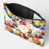 Fruit Punch Watercolor Patroon Gepersonaliseerd Etui (Open)