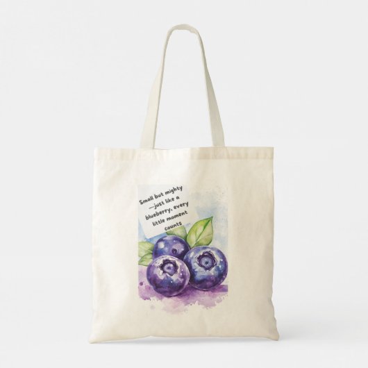 Fruit Quote Canvas tas – Verse & Inspirerend Elke (Achterkant)