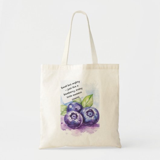 Fruit Quote Canvas tas – Verse & Inspirerend Elke (Voorkant)