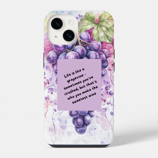 Fruit Quote iPhone Case – Leuk en fris Motivatie iPhone Hoesje (Achterkant)