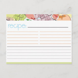 Fruit Recipcard Briefkaart