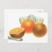  fruit, rijpe Sinaasappels, ontbijt Briefkaart (Voorkant / Achterkant)