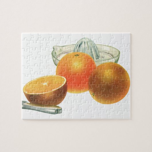 fruit, rijpe Sinaasappels, ontbijt Legpuzzel (Horizontaal)