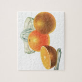 fruit, rijpe Sinaasappels, ontbijt Legpuzzel (Verticaal)