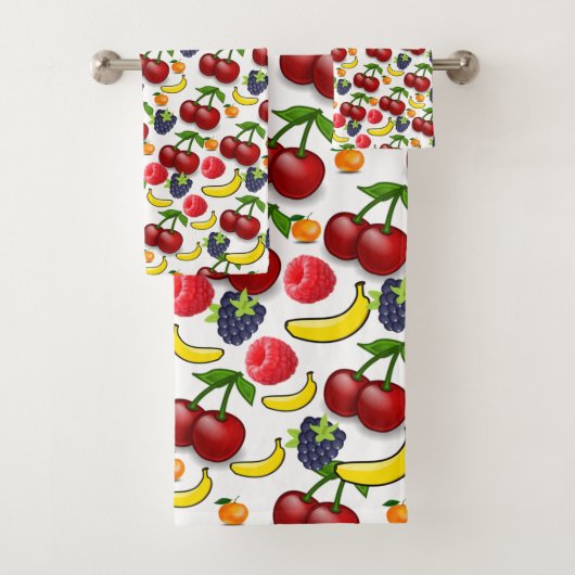 Fruit Salad Bathroom Towel sets Bad Handdoek (Insitu)