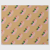 Fruit Salad grappige cartoon Cadeaupapier (Vlak)