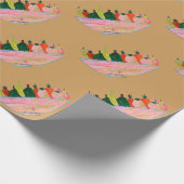 Fruit Salad grappige cartoon Cadeaupapier (Hoek)