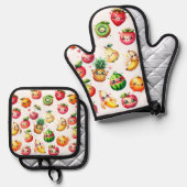 Fruit Salad Ovenwant & Pannenlap Set (Voorkant / Achterkant)