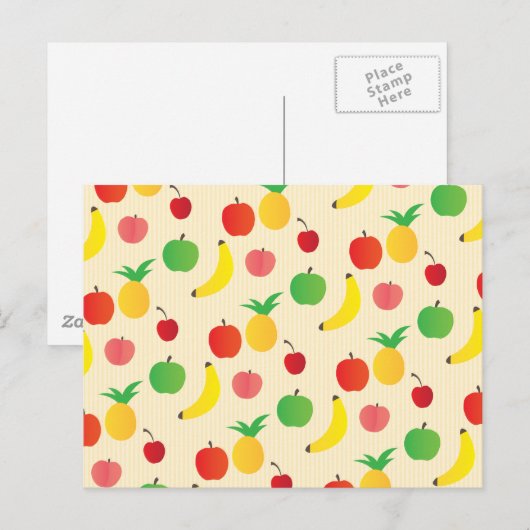 Fruit Salad Pattern Briefkaart (Voorkant / Achterkant)
