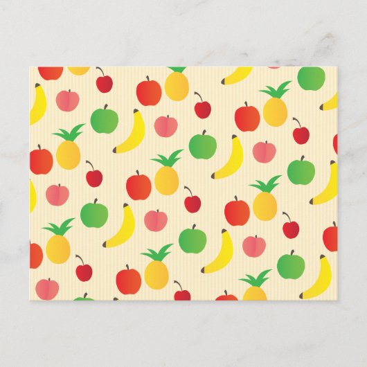 Fruit Salad Pattern Briefkaart (Voorkant)