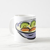 Fruit Salade Bowl met Kiwi en Sinaasappel Koffiemok (Voorkant links)