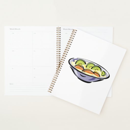 Fruit Salade Bowl met Kiwi en Sinaasappel Planner (Display)