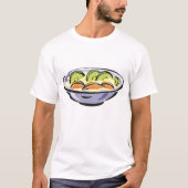 Fruit Salade Bowl met Kiwi en Sinaasappel T-shirt (Voorkant)