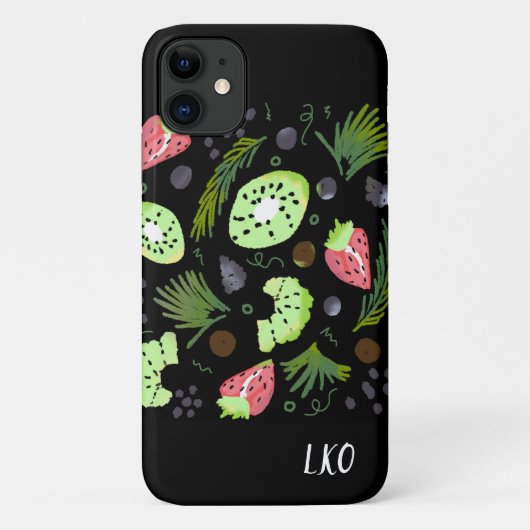 Fruit Salade Kiwi Watermeloen Groene Illustratie Case-Mate iPhone Case (Achterkant)