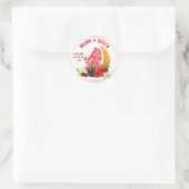 Fruit Sangria Bruiloft Ronde Sticker (Tas)