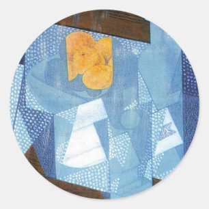 Fruit schaal door Juan Gris, Vintage Cubisme Still Ronde Sticker