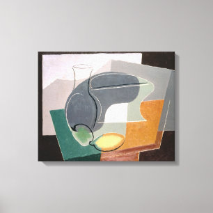 Fruit-schotel en karafel, 1927 canvas afdruk