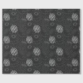 Fruit seamless pattern black and white Tropical Cadeaupapier (Vlak)