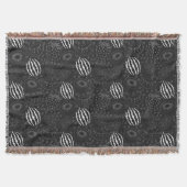 Fruit seamless pattern black and white Tropical Deken (Voorkant)