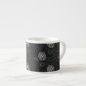 Fruit seamless pattern black and white Tropical Espresso Kop (Voorkant rechts)
