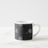 Fruit seamless pattern black and white Tropical Espresso Kop (Rechts)