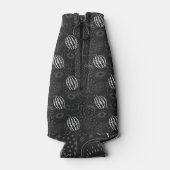 Fruit seamless pattern black and white Tropical Flesjeskoeler (Achterkant)