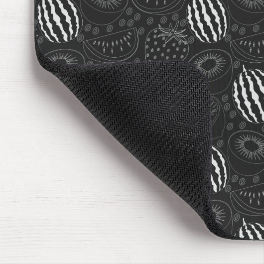 Fruit seamless pattern black and white Tropical Muismat (Hoek)