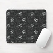 Fruit seamless pattern black and white Tropical Muismat (Met muis)