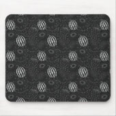 Fruit seamless pattern black and white Tropical Muismat (Voorkant)