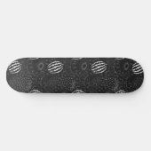 Fruit seamless pattern black and white Tropical Persoonlijk Skateboard (Horizontaal)