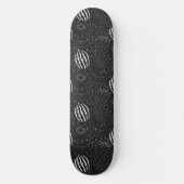 Fruit seamless pattern black and white Tropical Persoonlijk Skateboard (Voorkant)