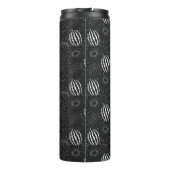 Fruit seamless pattern black and white Tropical Thermosbeker (Achterkant)