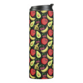 Fruit seamless pattern | colorful tropical fruit thermosbeker (Gedraaid links)