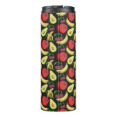 Fruit seamless pattern | colorful tropical fruit thermosbeker (Achterkant)