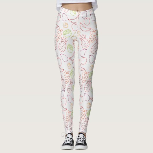Fruit seamless pattern | Fruit surface pattern 12 Leggings (Voorkant)