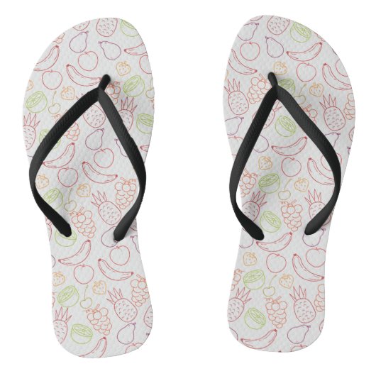 Fruit seamless pattern | Fruit surface pattern 12 Teenslippers (Voetbed)