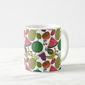 Fruit seamless pattern | Fruit surface pattern 15 Koffiemok (Voorkant rechts)