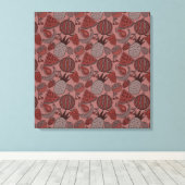 Fruit seamless pattern | Fruit surface pattern 16 Canvas Afdruk (Insitu (Houten vloer))