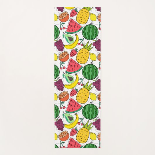 Fruit seamless pattern | Fruit surface pattern 22 Yogamat (Voorkant)