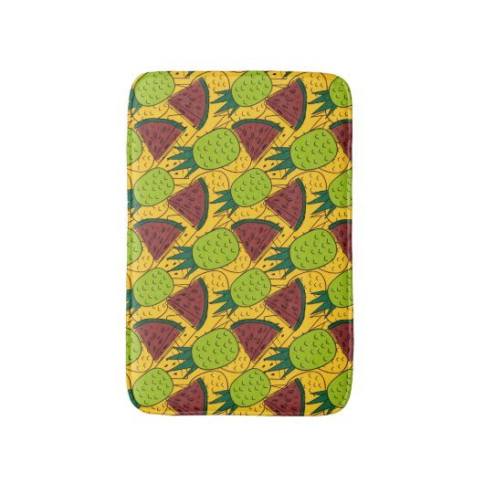 Fruit seamless pattern | Fruit surface pattern 29 Badmat (Voorkant Verticaal)